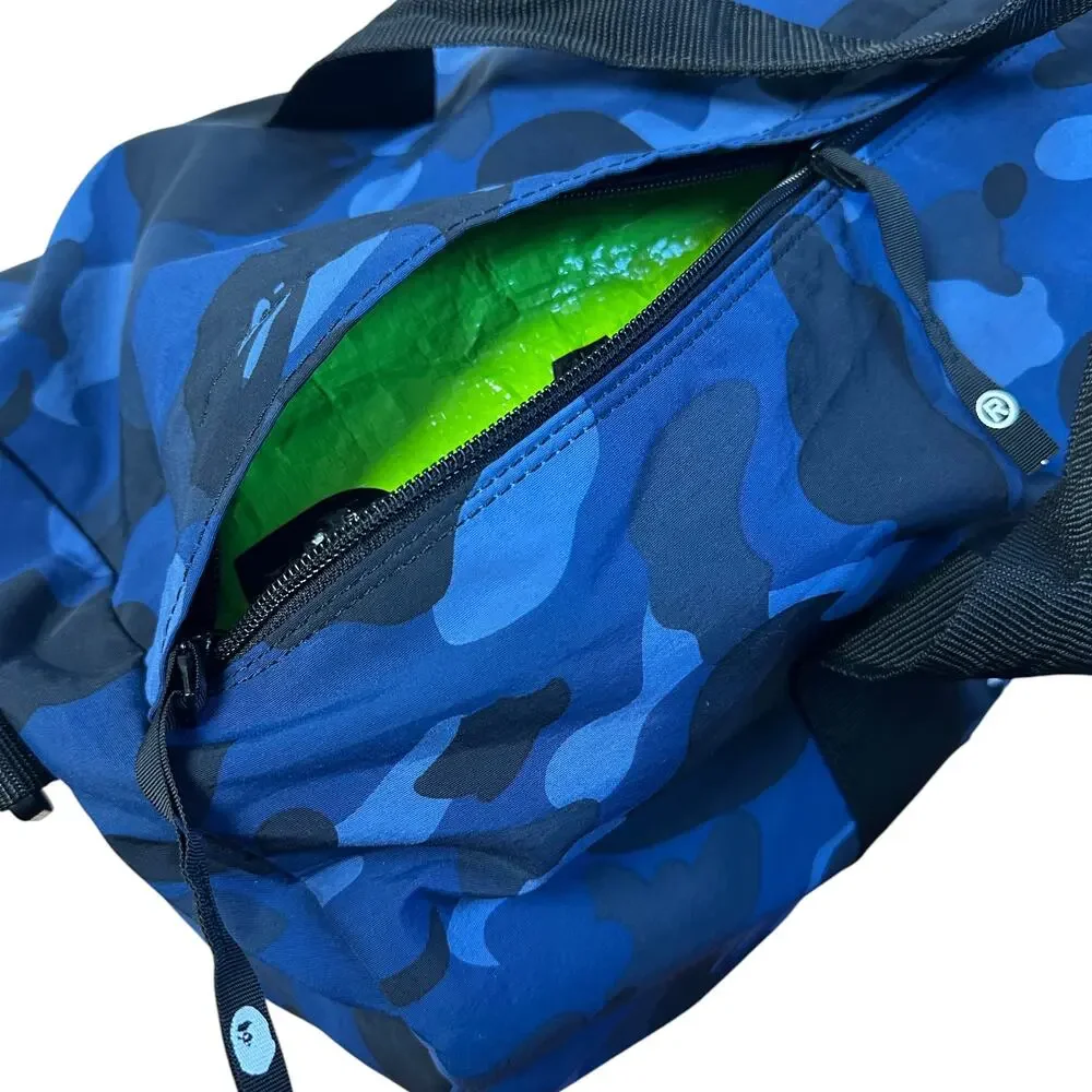 Bape Blue Camo Medium Carry On Duffle Bag